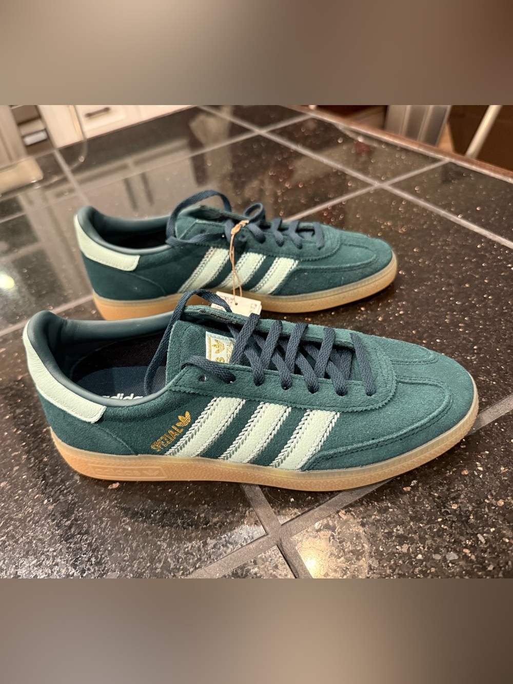 Adidas Handball Spezial W Teal Mint Gum Suede Sneakers Women’s 7.5 JR0847